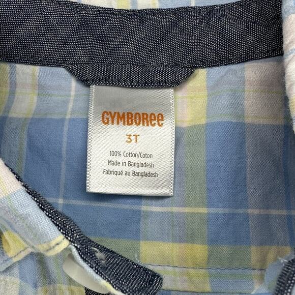 Gymboree Pastel Plaid Button Down Shirt Size 3T - Picture 5 of 5